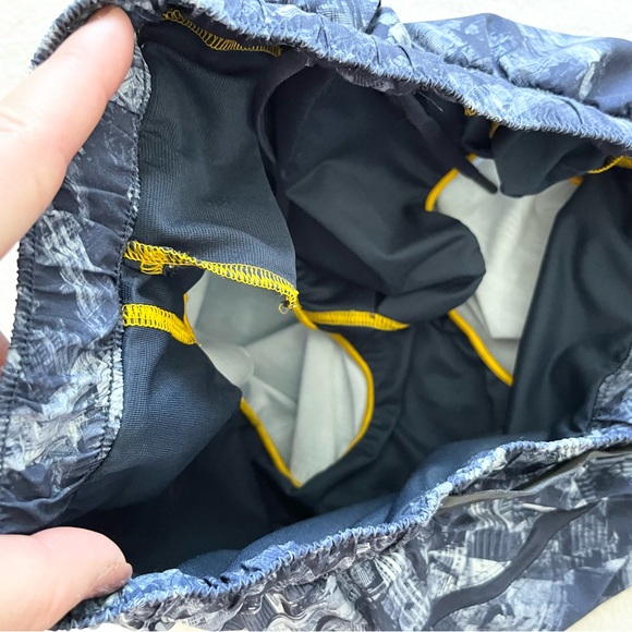 LULULEMON MENS LINED SHORTS SIZE MEDIUM Gym Exercise Workout Wear Stylish - Picture 3 of 8